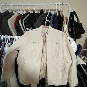 Chico's Light Tan Utility Jacket